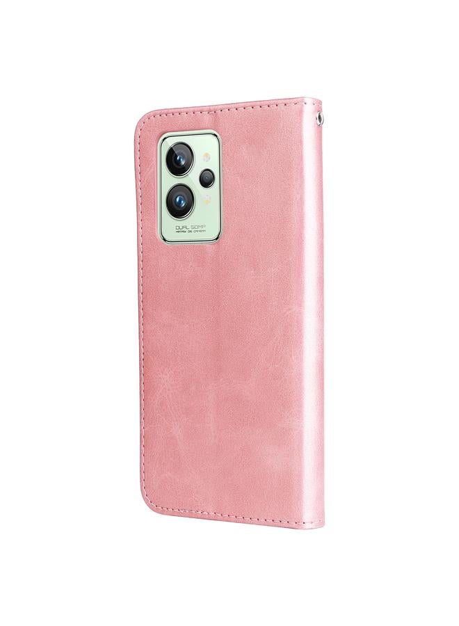 اس-توب جراب لهاتف OPPO Realme GT2 Pro جراب جلدي أنيق بسحاب قابل للطي أفقيًا من جلد العجل - Image 3