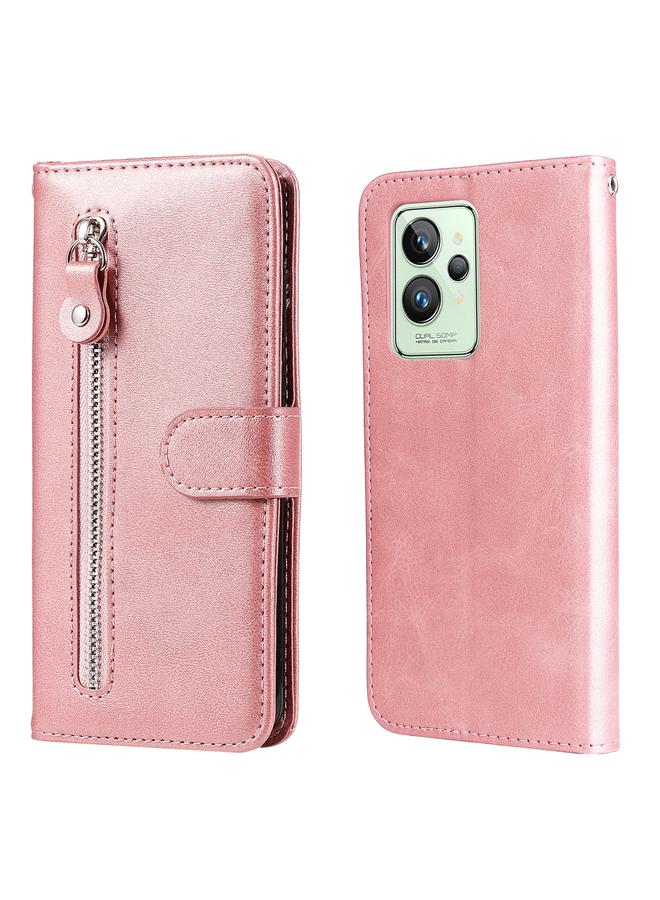 اس-توب جراب لهاتف OPPO Realme GT2 Pro جراب جلدي أنيق بسحاب قابل للطي أفقيًا من جلد العجل - Image 1