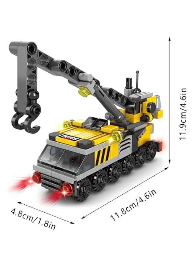 Urban Rescue Series Building Block Toys,Stacking Skill Training and Creative Thinking Cultivation， Building kit Toys Best Gift for Boys Aged 4-10… (Crane Engineering)  - Image 2