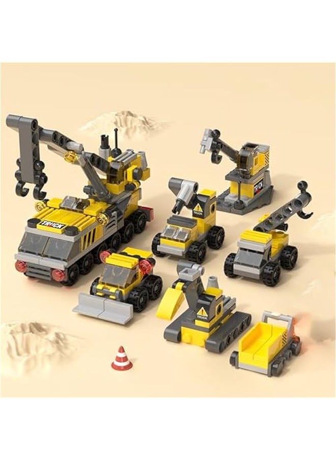 Urban Rescue Series Building Block Toys,Stacking Skill Training and Creative Thinking Cultivation， Building kit Toys Best Gift for Boys Aged 4-10… (Crane Engineering)  - Image 4