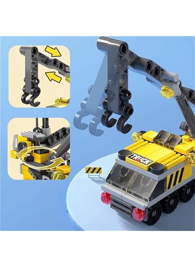 Urban Rescue Series Building Block Toys,Stacking Skill Training and Creative Thinking Cultivation， Building kit Toys Best Gift for Boys Aged 4-10… (Crane Engineering)  - Image 5