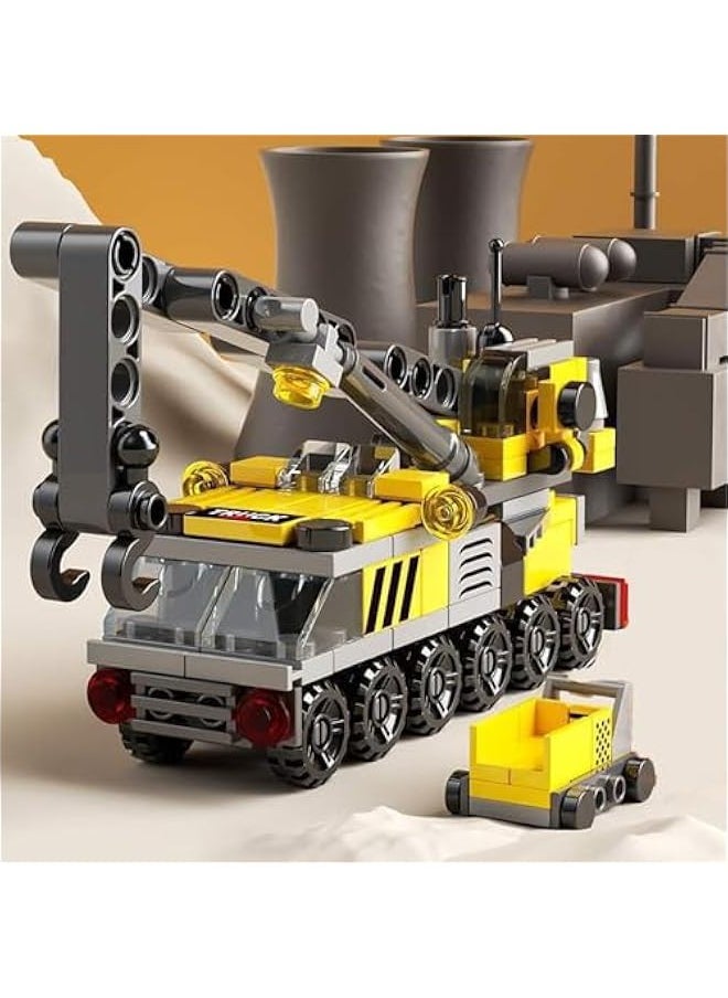 Urban Rescue Series Building Block Toys,Stacking Skill Training and Creative Thinking Cultivation， Building kit Toys Best Gift for Boys Aged 4-10… (Crane Engineering)