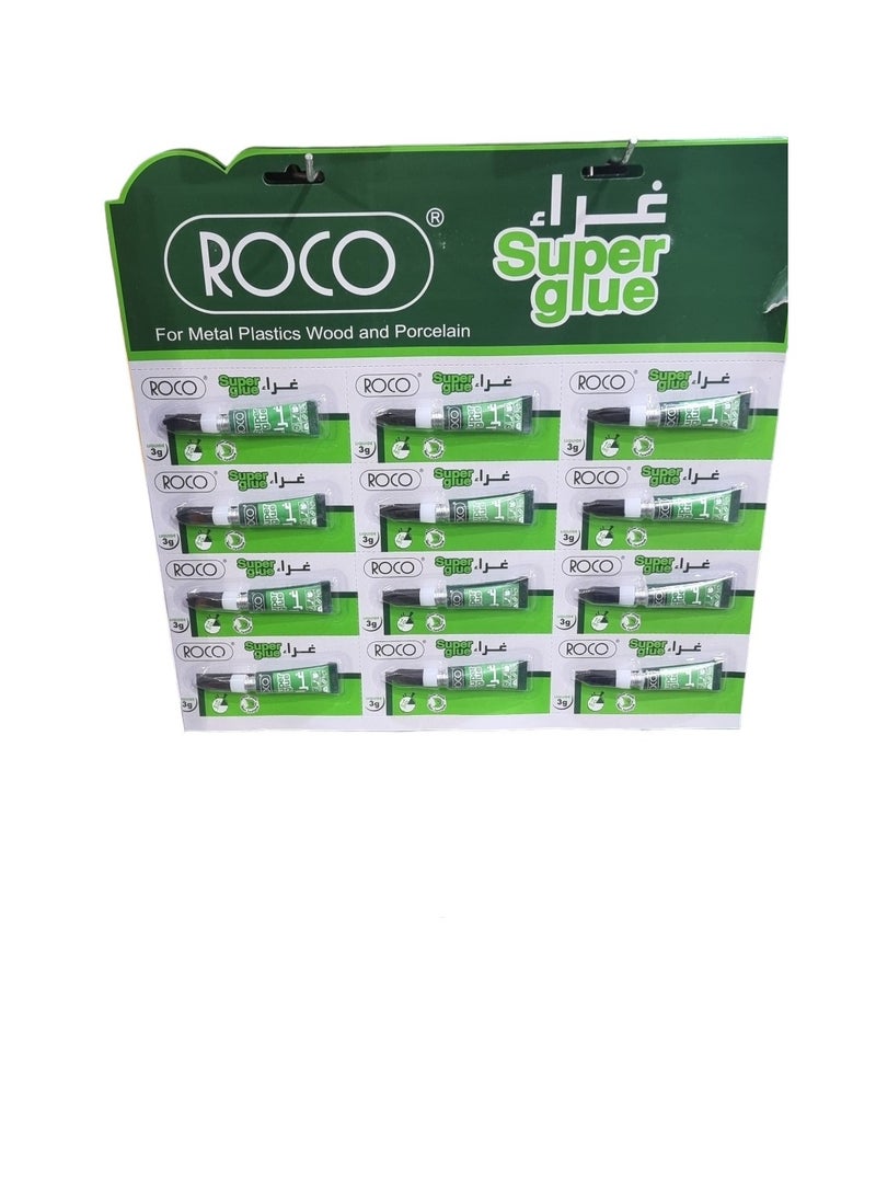 ROCO Pack OF 12 Roco Supe Glue 3g