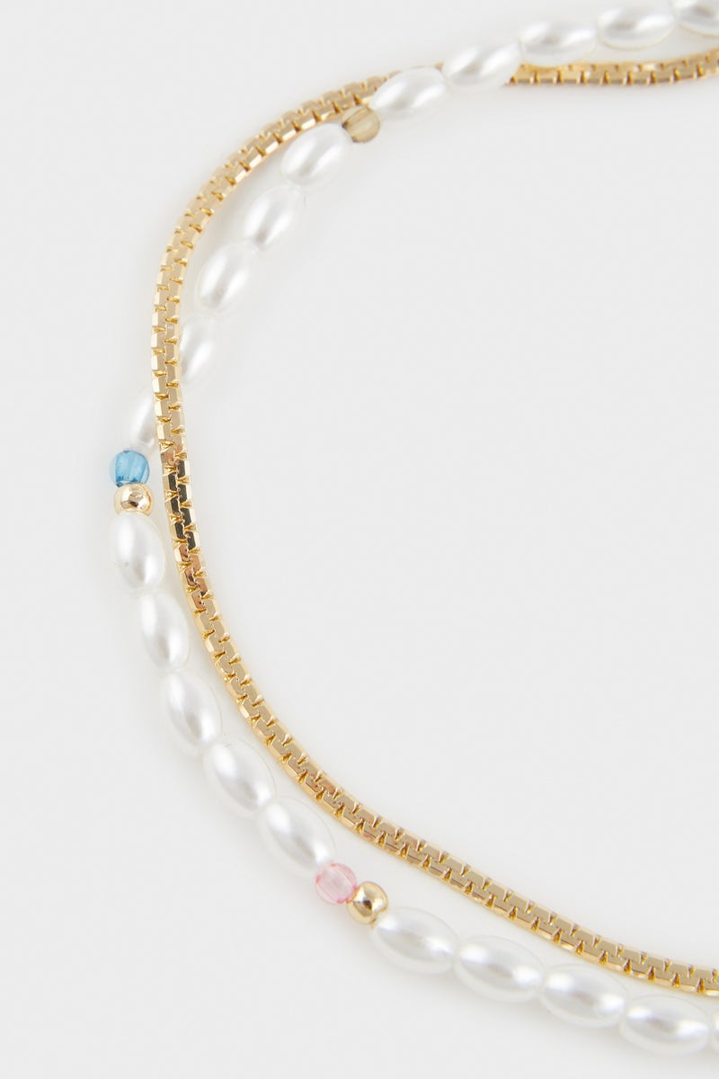 ديفاكتو خلخال حريمي ذهبي - قطعتين - Image 2