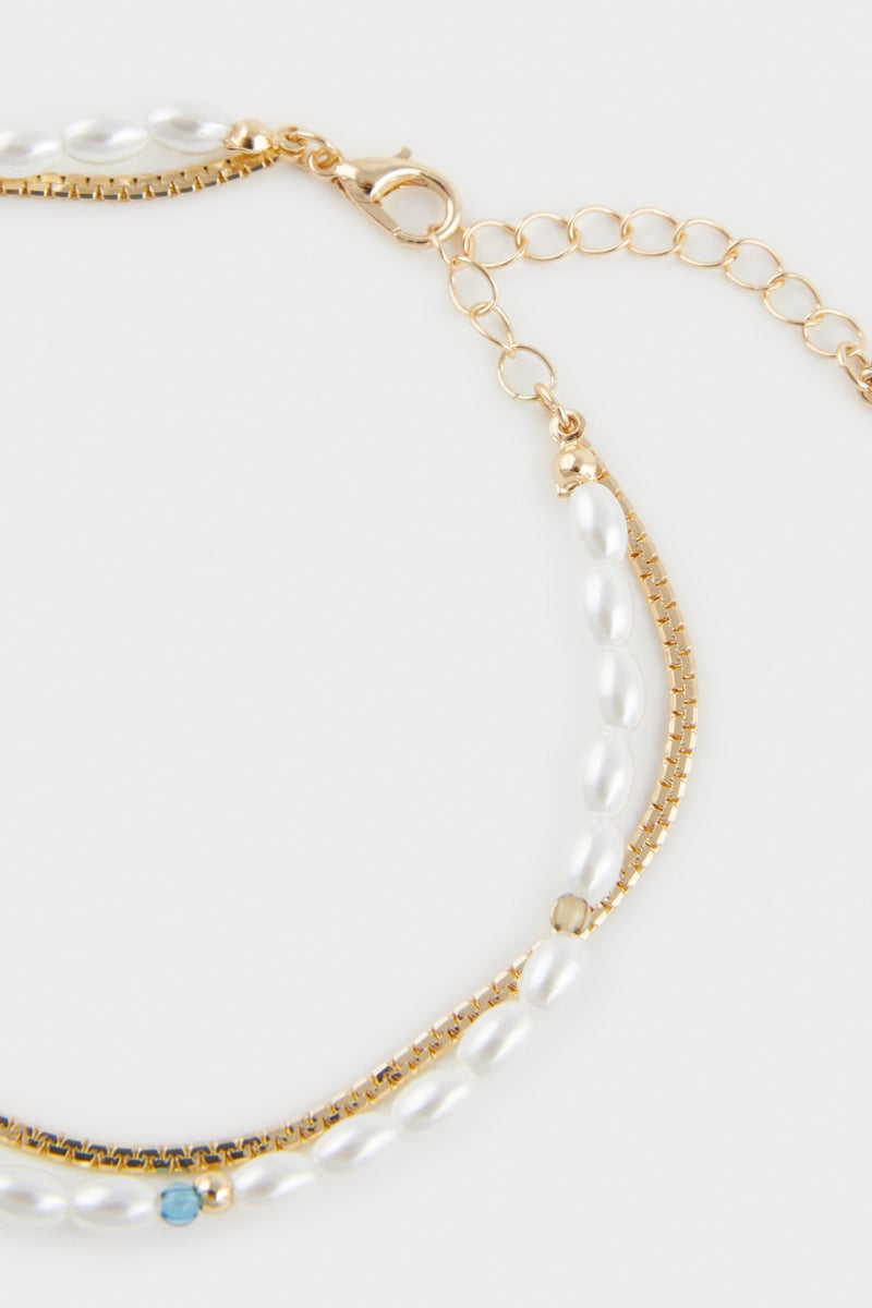 ديفاكتو خلخال حريمي ذهبي - قطعتين - Image 3