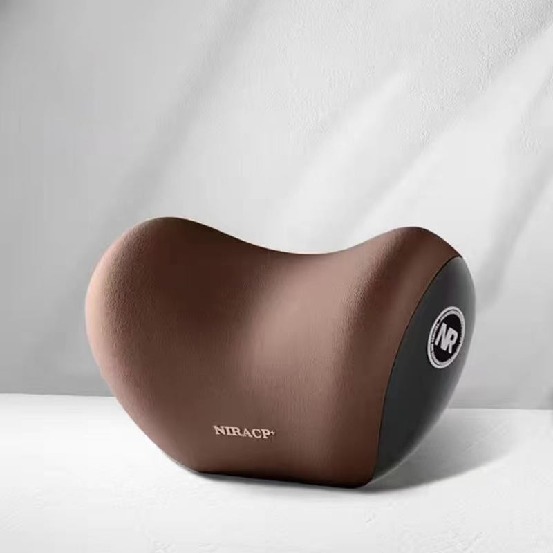 ANISTOLL ANISTOLL Car Neck PillowNeck Pain Relief for Long Drive Car Seat Back Head Rest Memory Foam Pillow for Driving with Adjustable Strapand Breathable Removable Cover Brown Standard - Image 2