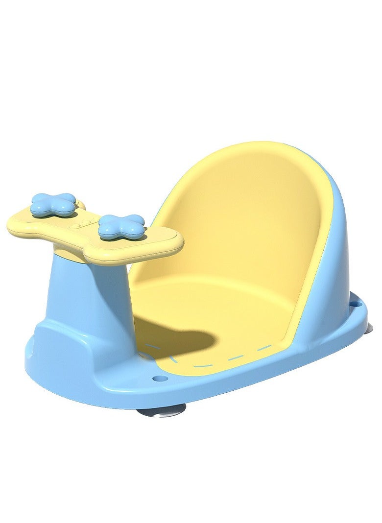 MIXDE Baby Bath Seat , Infants Bathtub Seats, Sit up Shower's Chair for Babies 6 Months & Up, Non-Slip Soft Mat, Secure Suction Cups 
