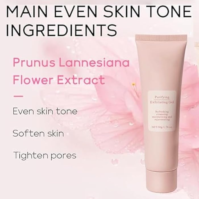 MrCuvaryas Purifying Exfoliating Gel, Purifying Enzymes Exfoliating Gel For Face Deep Cleansing, Face Exfoliator For Gentle Cleansing, Facial Scrub, Body Scrubber, For All Skin Types, Gentle (1PCS) - Image 4