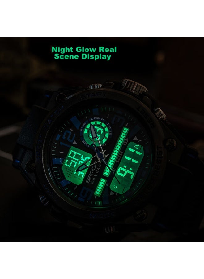 Sanda Electronic Watch For Men, Students, Luminous, Waterproof, For Middle School And High School Students, Sports, Military Enlistment, Soldiers' Watch - Image 3