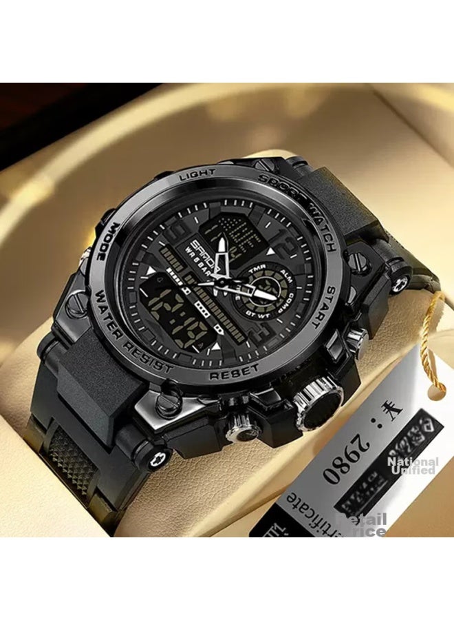 Sanda Electronic Watch For Men, Students, Luminous, Waterproof, For Middle School And High School Students, Sports, Military Enlistment, Soldiers' Watch - Image 4