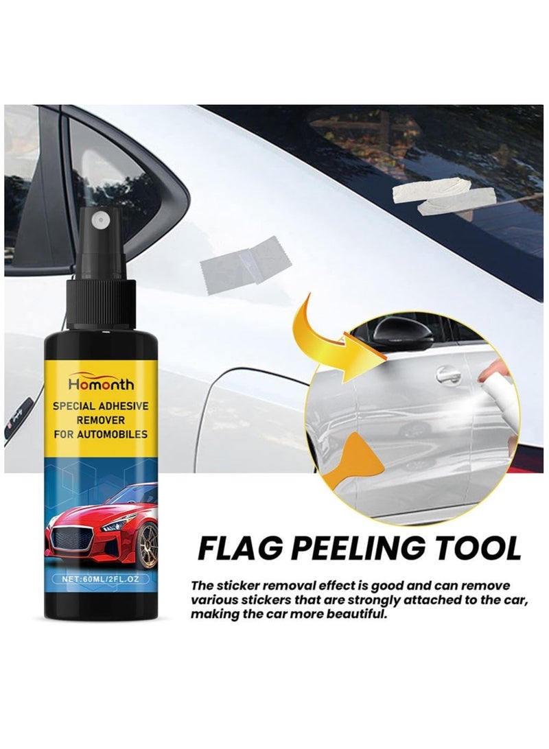 SOLARAE Label & Sticker Remover, Sticker Remover Tool, Car Sticker Remover Spray,  Safely Removes Adhesive Residue on Auto Surfaces, Automotive Adhesive Remover 60ml Sticker Remover Spray for Cars - Image 3
