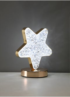 Toshionics Rechargeable Star-Shaped Crystal Diamond Table Lamp Cordless Luxury LED Nightlight with 8-Hour Battery Life 3 Light Intensities Touch Control & Color Changing Feature Elegant Acrylic Decorative Nightstand Lamp for Bedroom Living Room Parties & Restaurants USB Type-C Charging Romantic Ambient Lighting Modern & Trendy Home Décor Perfect Gift for Holidays Birthdays & Christmas  - Image 3