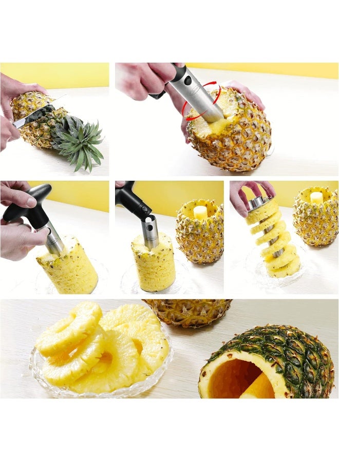 Pineapple Corer, [Upgraded, Reinforced, Thicker Blade] Newness Premium Pineapple Corer Remover, Stainless Steel Pineapple Core Remover Tool for Home & Kitchen with Sharp Blade for Diced Fruit Rings  - Image 4