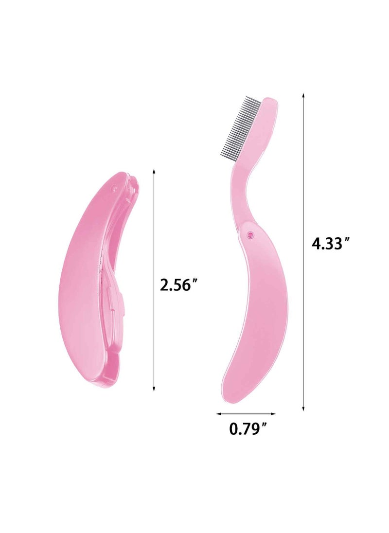 Eyelash Comb Eyelash Separator Tool Eyelash Comb Separator Folding Eyelash Brush Separator Lash Comb for Eyelash Makeup Brush