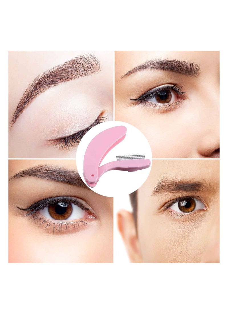 Eyelash Comb Eyelash Separator Tool Eyelash Comb Separator Folding Eyelash Brush Separator Lash Comb for Eyelash Makeup Brush