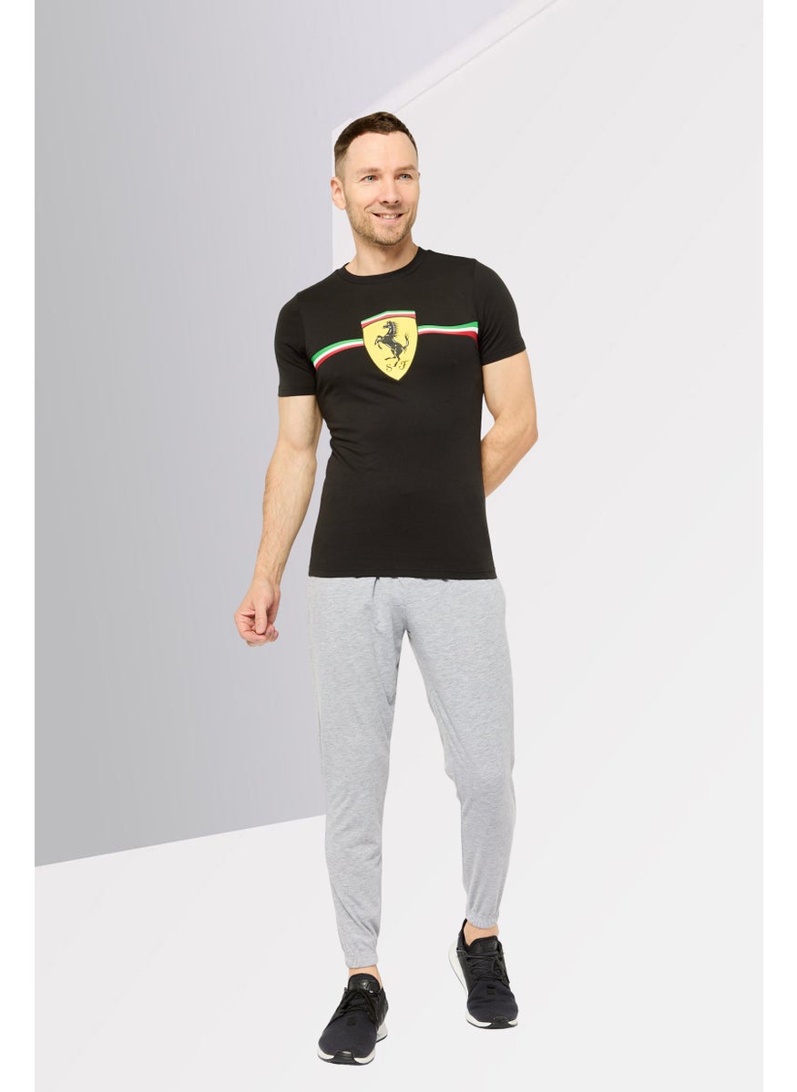 Puma x Scuderia Ferrari - Men Sportswear Fit Short Sleeves Outdoor T-shirt, Black - Image 1