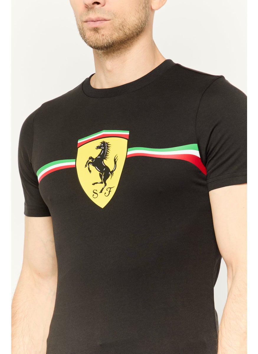 Puma x Scuderia Ferrari - Men Sportswear Fit Short Sleeves Outdoor T-shirt, Black - Image 1