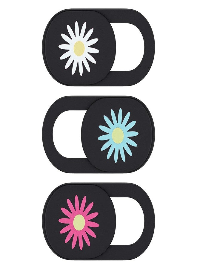 Styquenzer 3 PCS Computer Camera Cover Slide, Cute Thin 0.7mm Flower Laptop Camera Cover Slide, Protect Your Visual Privacy, Webcam Cover-Slide Phone Cameras Covers Blocker for Phone Computer Desktop Tablet - Image 1