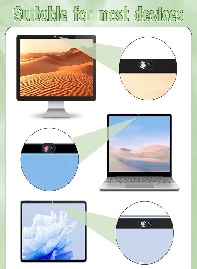 Styquenzer 3 PCS Computer Camera Cover Slide, Cute Thin 0.7mm Flower Laptop Camera Cover Slide, Protect Your Visual Privacy, Webcam Cover-Slide Phone Cameras Covers Blocker for Phone Computer Desktop Tablet - Image 3