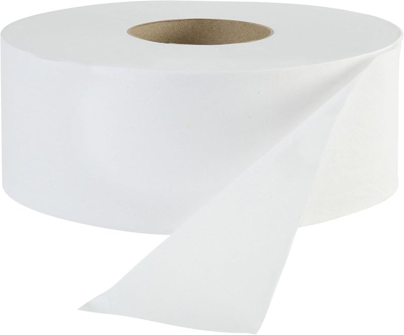 Boardwalk B6111 312 in x 2000 ft JRT Jr 1Ply Bath Tissue  Jumbo White 12Carton - Image 1