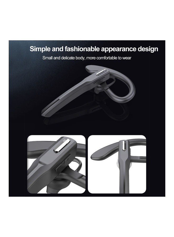 M8 سماعة رأس بلوتوث لاسلكية V5.0 للأعمال سماعات أذن مع خطاف أذن سماعات رياضية مع ميكروفون - Image 5