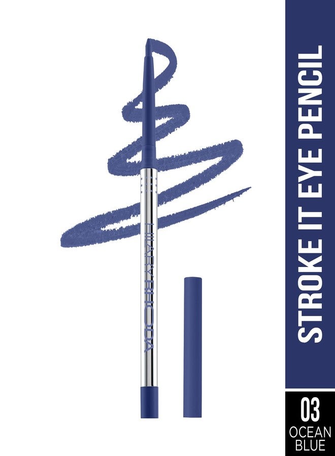 هيلاري رودا قلم تحديد العيون هيلاري رودا ستروك إت | قلم كحل ملون للعيون والكاجال | تركيبة سهلة الانزلاق وسريعة الجفاف | لمسة نهائية مطفية | مبراة مدمجة | 0.26 غرام (أزرق محيطي | درجة اللون 03) - Image 2
