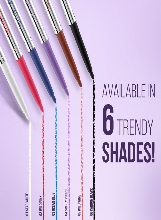 هيلاري رودا قلم تحديد العيون هيلاري رودا ستروك إت | قلم كحل ملون للعيون والكاجال | تركيبة سهلة الانزلاق وسريعة الجفاف | لمسة نهائية مطفية | مبراة مدمجة | 0.26 غرام (أزرق محيطي | درجة اللون 03) - Image 5