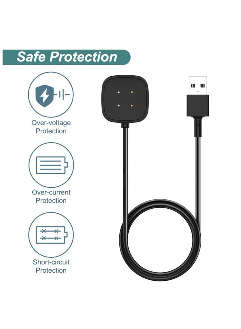 Nisyctk Charger for Fitbit Sense/Sense 2/Versa 3/Versa 4, Replacement USB Charging Cable for Versa 4/Versa 3/Sense 2/Sense - Image 4