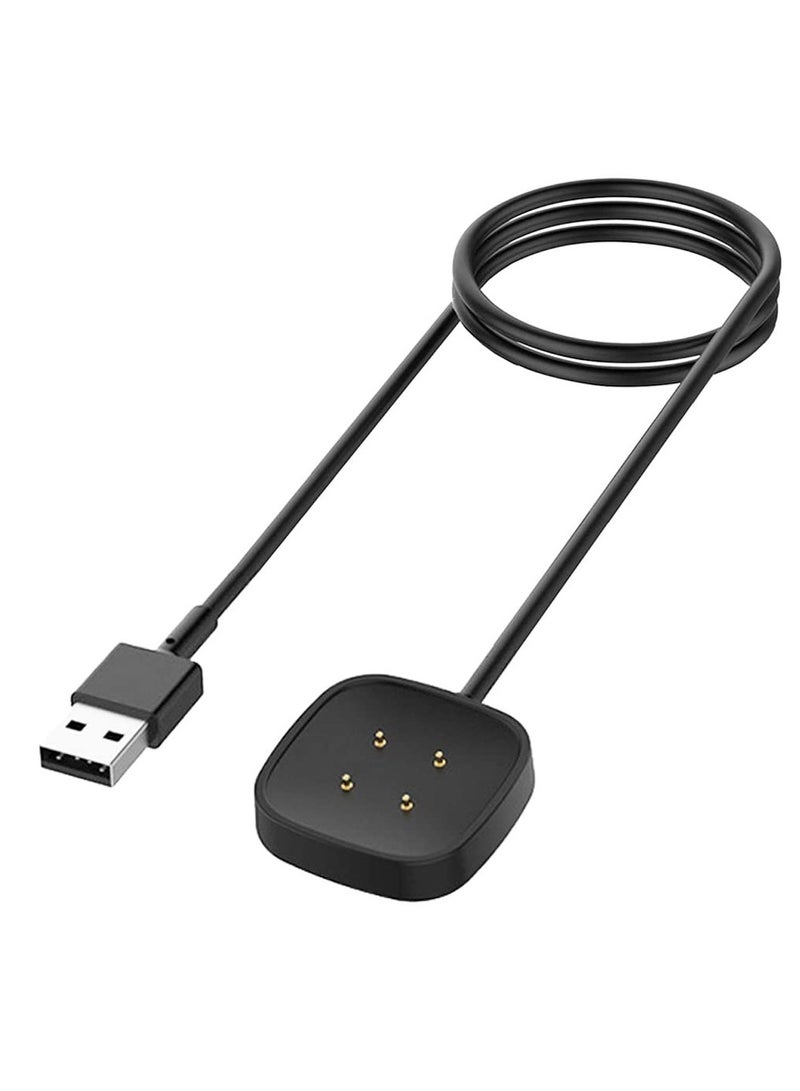 Nisyctk Charger for Fitbit Sense/Sense 2/Versa 3/Versa 4, Replacement USB Charging Cable for Versa 4/Versa 3/Sense 2/Sense - Image 1