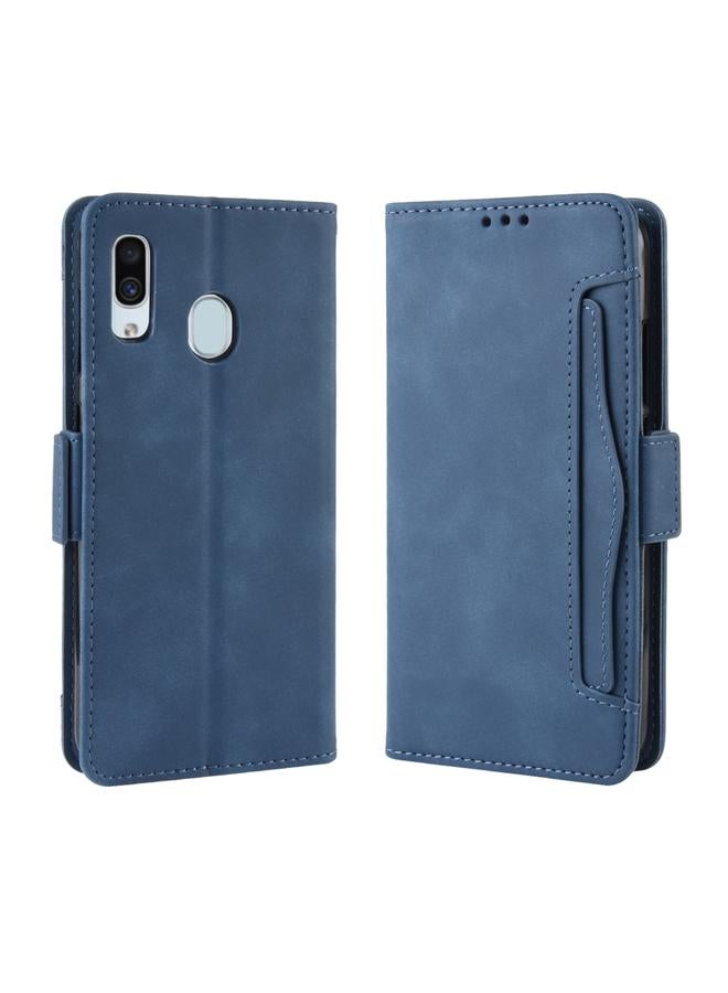 Wallet Style Skin Feel Calf Pattern Leather Case For Galaxy A40,with Separate Card Slot