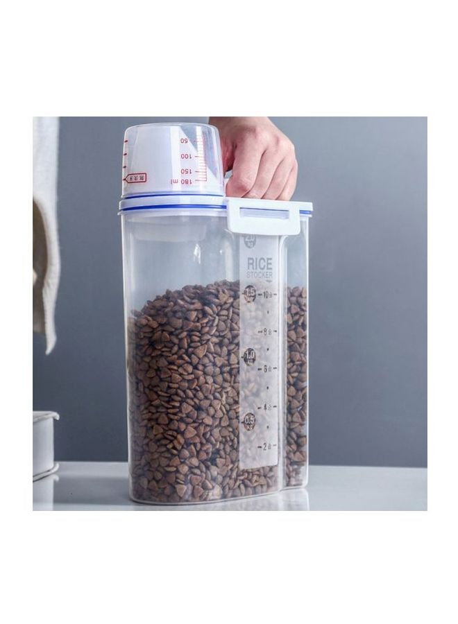 NIBEMINENT Pet Food Storage Box Clear - Image 4