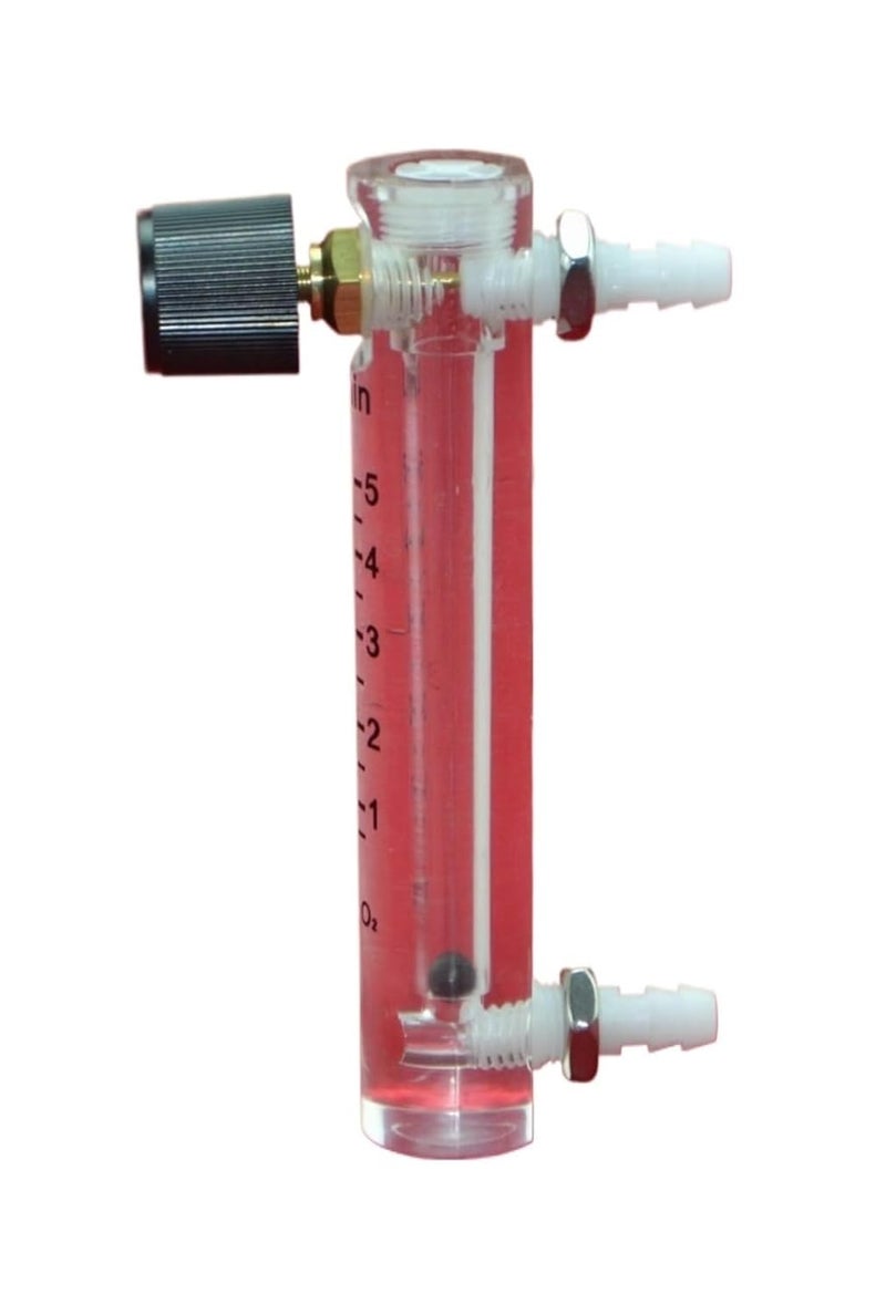 LZQ-1,2,3,4,5 Acrylic air flowmeter H 90mm Oxygen Flow Meter with Control Valve for Oxygen conectrator(LZQ-3 0-5LPM) - Image 3