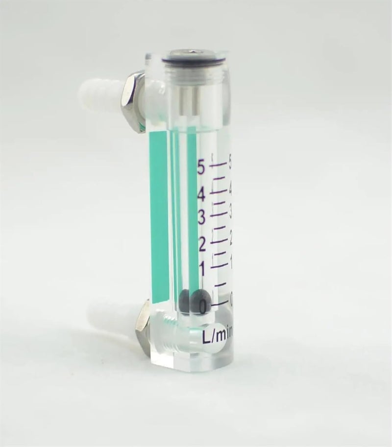 LZQ-1,2,3,4,5 Acrylic air flowmeter H 90mm Oxygen Flow Meter with Control Valve for Oxygen conectrator(LZQ-3 0-5LPM) - Image 4