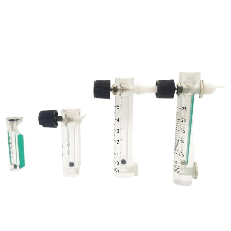 LZQ-1,2,3,4,5 Acrylic air flowmeter H 90mm Oxygen Flow Meter with Control Valve for Oxygen conectrator(LZQ-3 0-5LPM) - Image 1