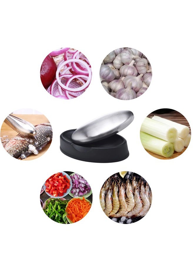 Mihey 5 Packs Stainless Steel Soap Bar, Magic Metal Odor Remover Rub Away Fish Garlic Onion Smell from Hand - Image 5
