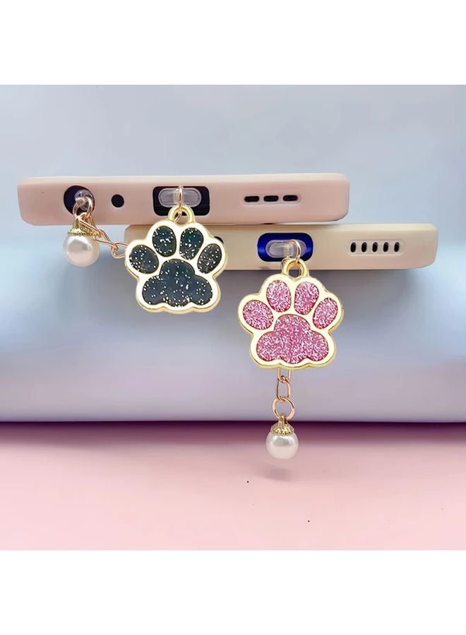 سدادة الغبار لسلسلة لؤلؤة كات باو الوردية للآيفون 5 إلى 14 - مقاومة للماء والغبار - هدية - Image 4