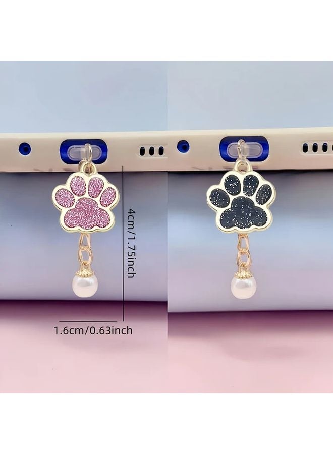 سدادة الغبار لسلسلة لؤلؤة كات باو الوردية للآيفون 5 إلى 14 - مقاومة للماء والغبار - هدية - Image 3