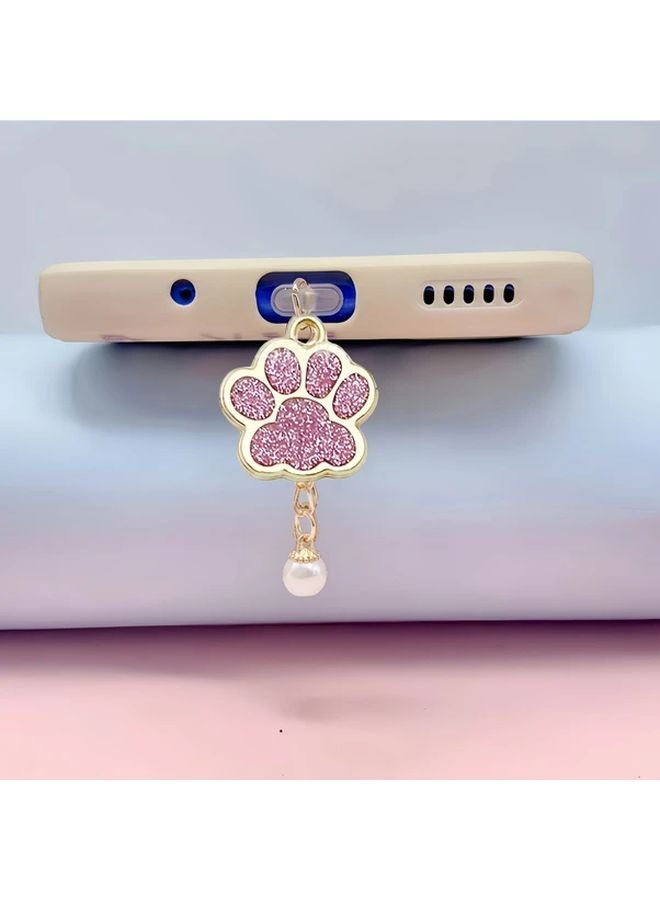 سدادة الغبار لسلسلة لؤلؤة كات باو الوردية للآيفون 5 إلى 14 - مقاومة للماء والغبار - هدية - Image 5