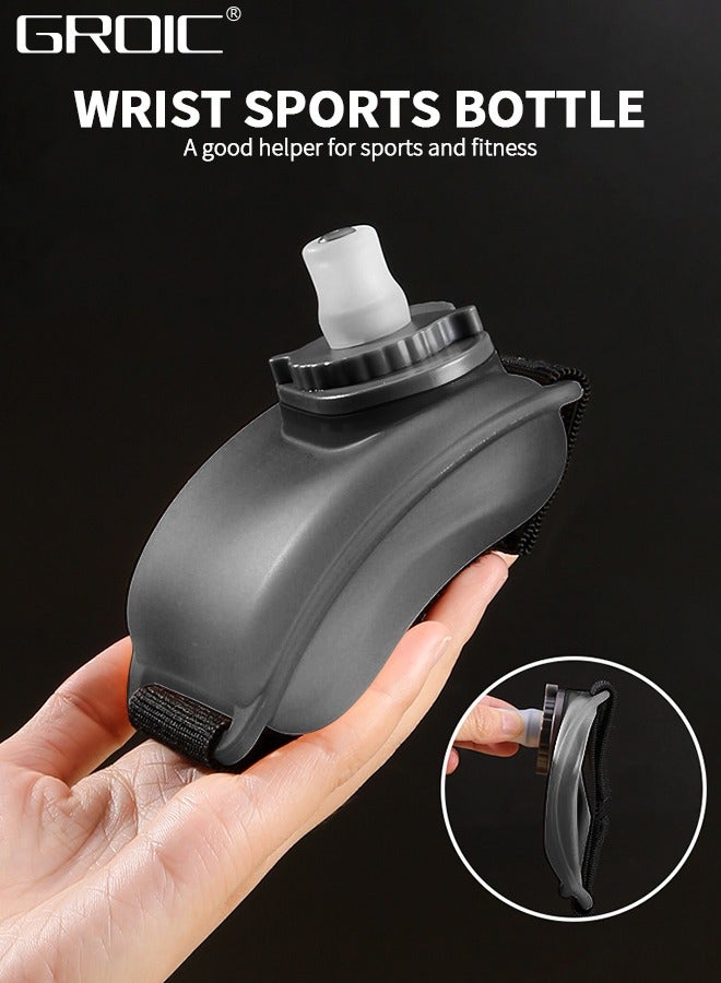 GROIC Wrist Water Bottle, Wearable HandsFree Silicone 7 Oz Running Water Bottle, Sports Portable Fitness Cycling Marathon Rock Climbing Sports Cup - Image 2