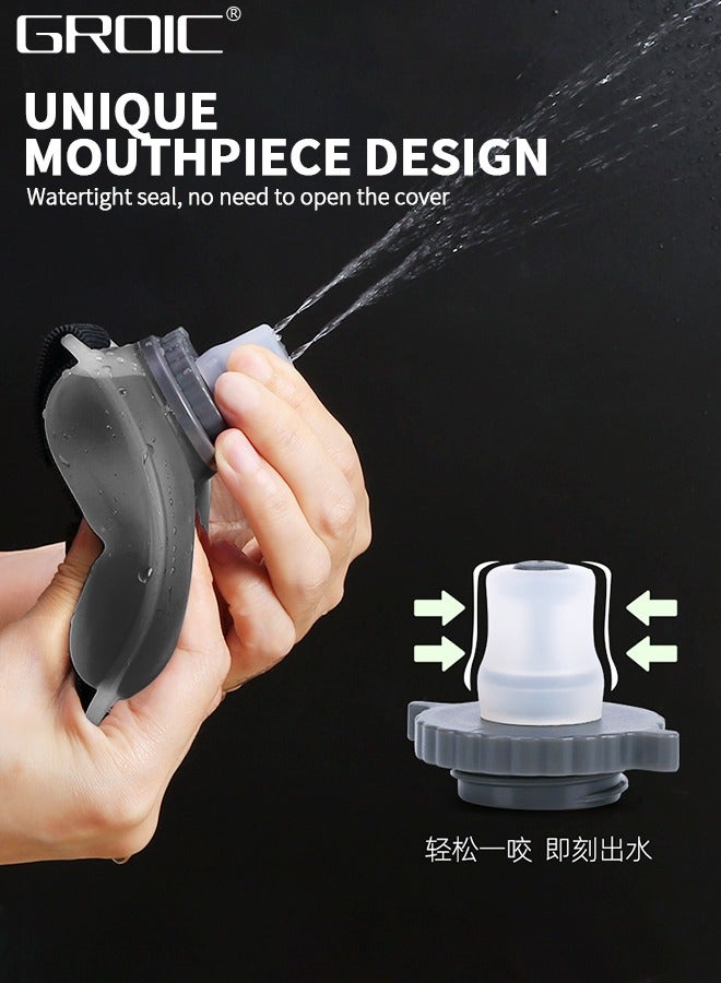 GROIC Wrist Water Bottle, Wearable HandsFree Silicone 7 Oz Running Water Bottle, Sports Portable Fitness Cycling Marathon Rock Climbing Sports Cup - Image 3