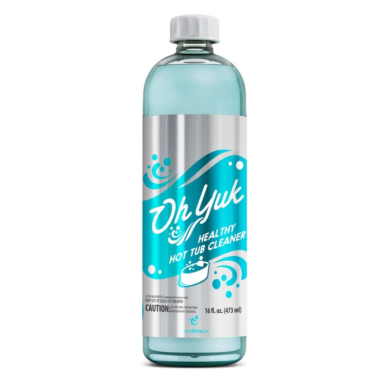 Oh Yuk Healthy Hot Tub Cleaner, The Most Effective Hot Tub Cleaner for Indoor and Outdoor Hot Tubs and Spas - 16 Ounces - Image 1