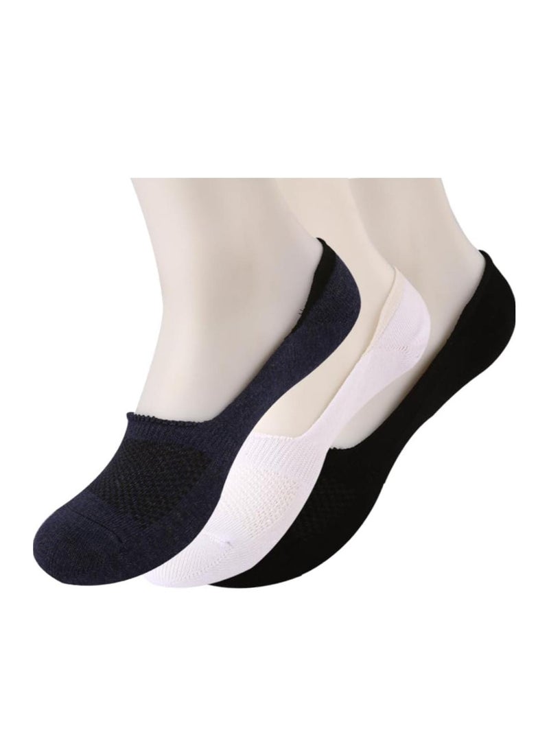Future Future Socks Invisible With Silicon Stripes for women Pack of 3 size 36-40 Multicolor  - Image 2