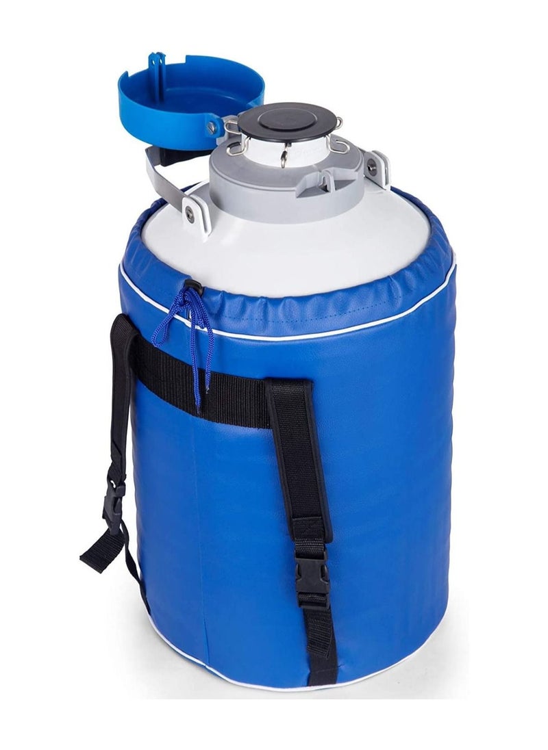 BIONEX - 10L Liquid Nitrogen Tank Aluminum with 6 Canisters and Carry Bag - Image 1