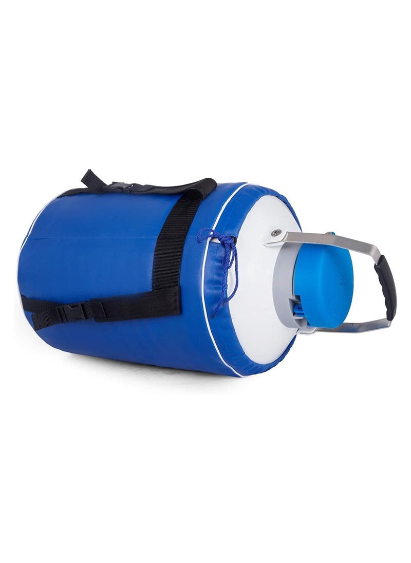 BIONEX - 10L Liquid Nitrogen Tank Aluminum with 6 Canisters and Carry Bag - Image 1