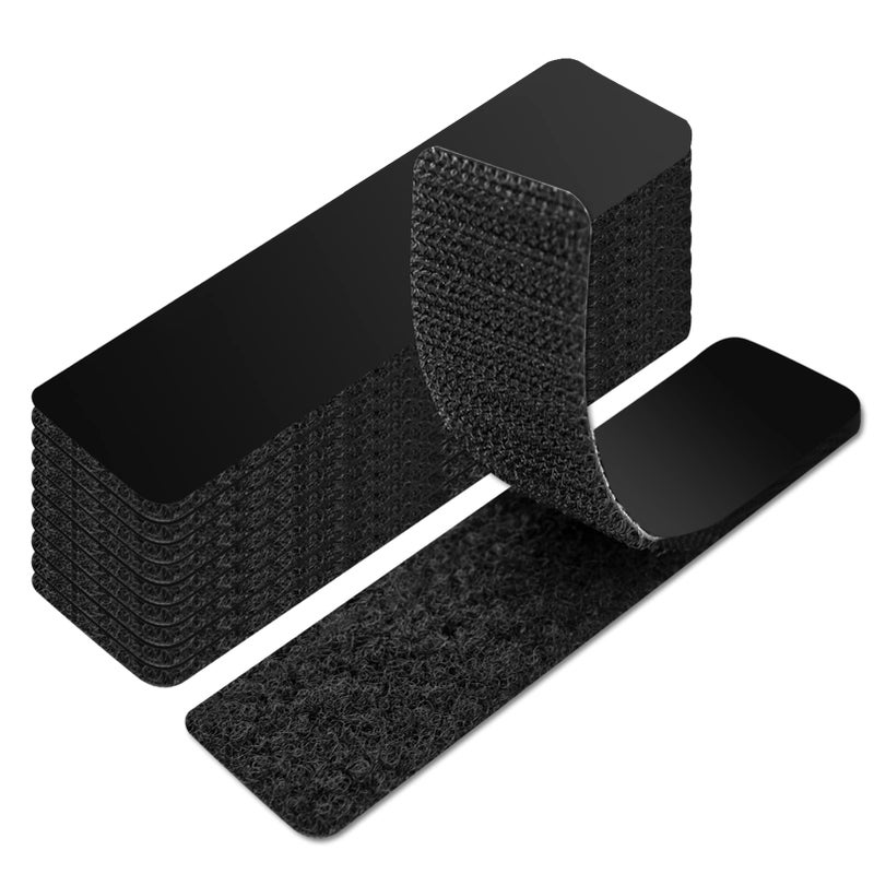 Art3d 16 Sets Hook and Loop Tape Sticky Back,1 in.x 4 in. Double-Sided Adhesive Strip,Heavy Duty - Image 1