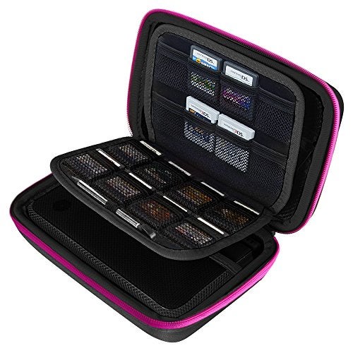 AUSTOR حافظة AUSTOR لجهاز نينتندو نيو 3DS XL (أسود + وردي) - Image 4