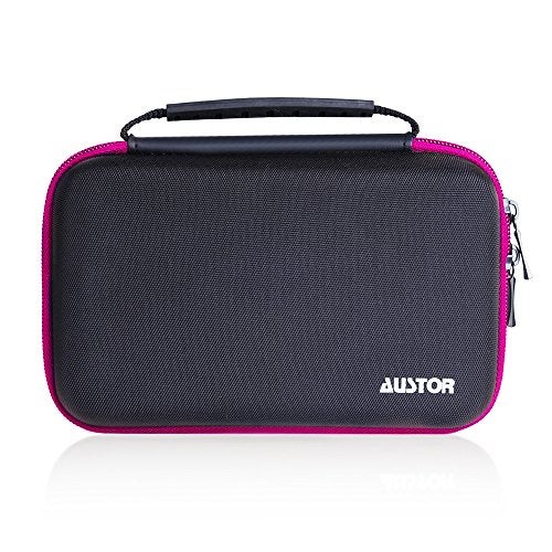 AUSTOR حافظة AUSTOR لجهاز نينتندو نيو 3DS XL (أسود + وردي) - Image 2