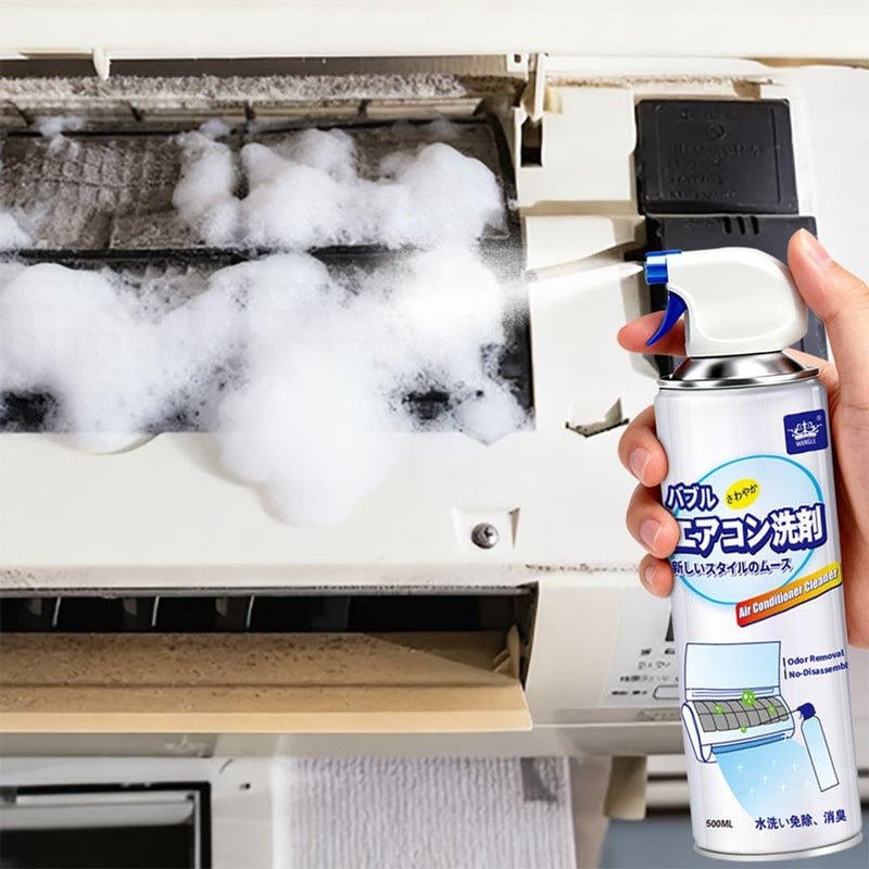 Air Conditioner Cleaning Spray Foam 500ml Deep Clean Dust Removal Odors for Home and Car Air Conditioners - Efficient Air Conditioner Cleaner Easy to Use 1 Piece - Image 5