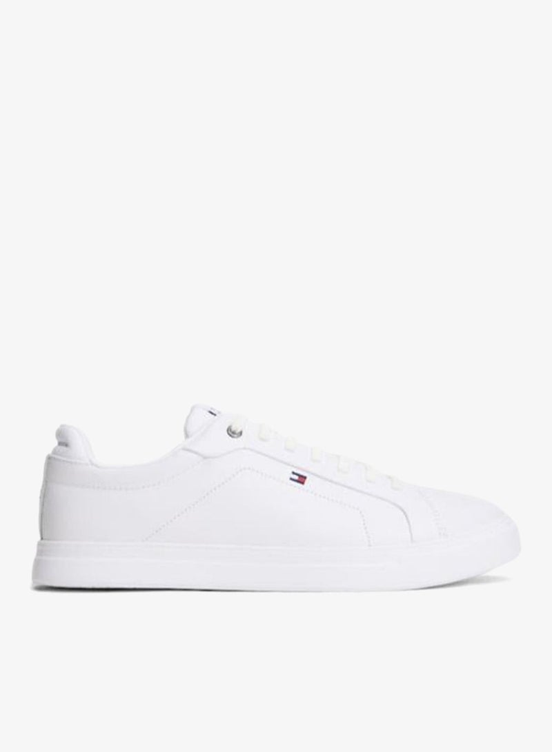 TOMMY HILFIGER Hilfiger Icon Leather Court Trainers - Image 1