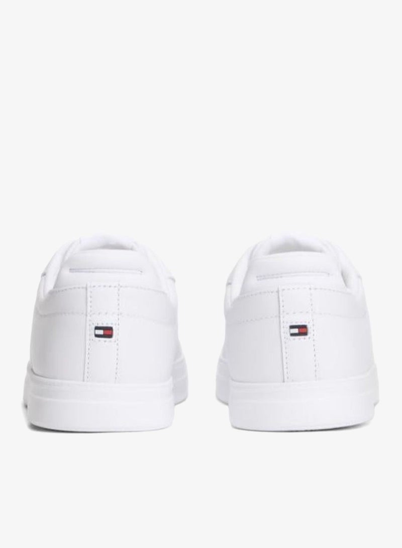 TOMMY HILFIGER Hilfiger Icon Leather Court Trainers - Image 5